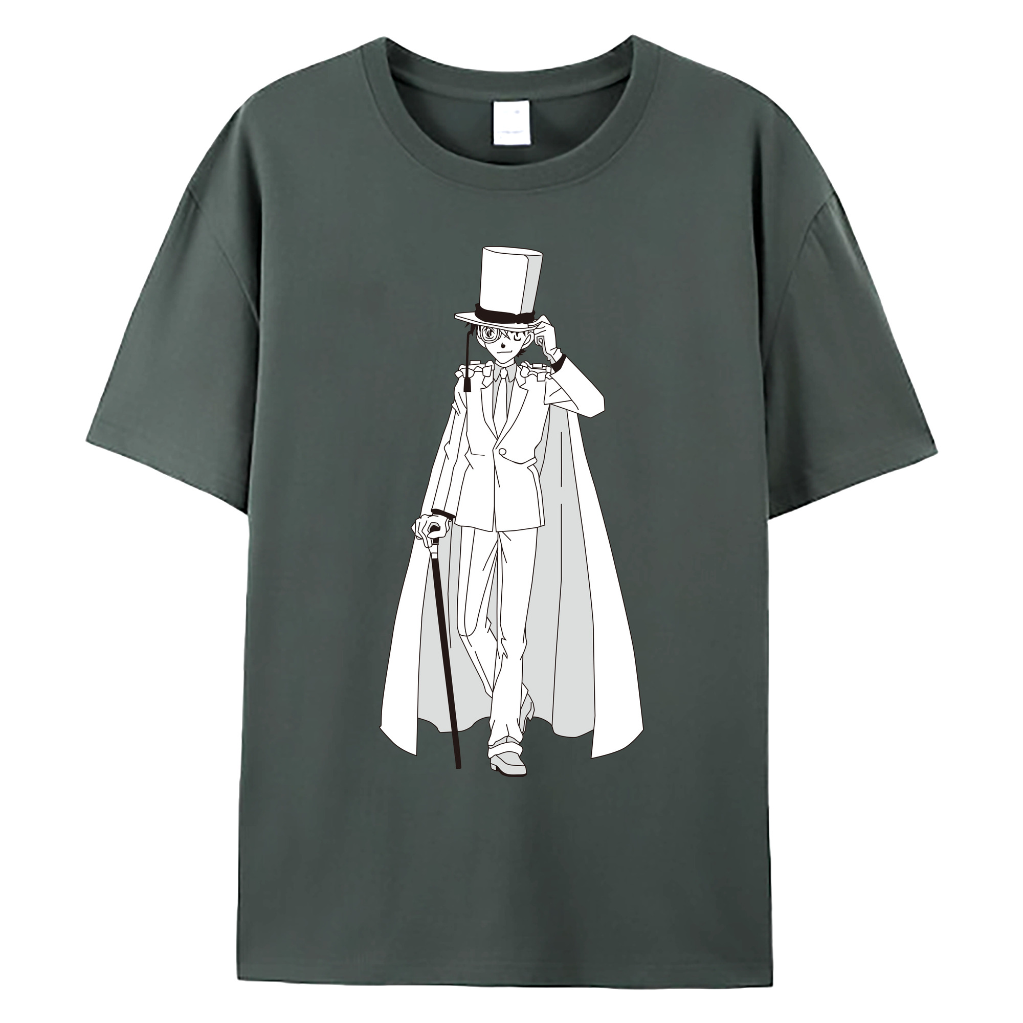 （画像用） 名探偵コナン くろば かいと Detective Conan Kuroba Kaito 綿100％ メンズ半袖Tシャツ｜肌触りやわらか＆通気性